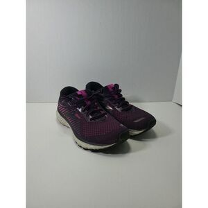 Brooks Ghost‎ 12 1203051B063 Running Shoes Women's Size 7.5 Black/Plum Medium B.